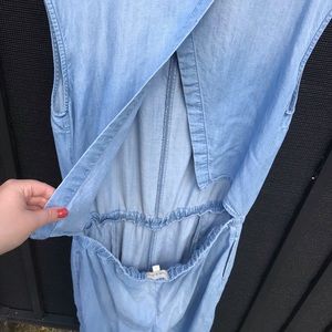 Cloth&stone chambray jumpsuit